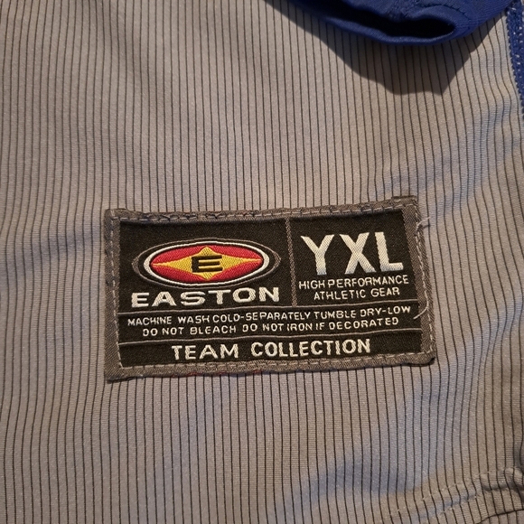 Easton boys Youth XL athletic wear top blue & gray performance gear - Picture 2 of 5